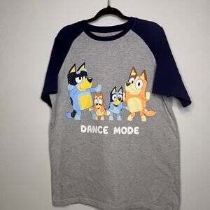 Bluey Dance Mode Raglan Graphic Tee